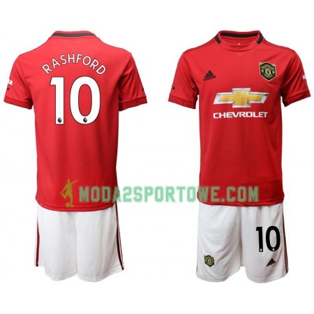 Koszulka Manchester United Rashford 10 Dziecięcy Domowe Stroje Piłkarskie 2019/20 Krótki Rękaw